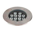 Foco piso acero exterior LED 12W - ANFO0008