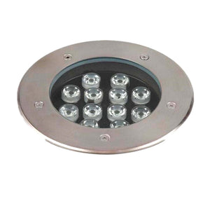 Foco piso acero exterior LED 12W - ANFO0008