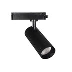 Foco metal negro para riel monofásico Ø6.5x220 cm LED 18W - ANFO0017