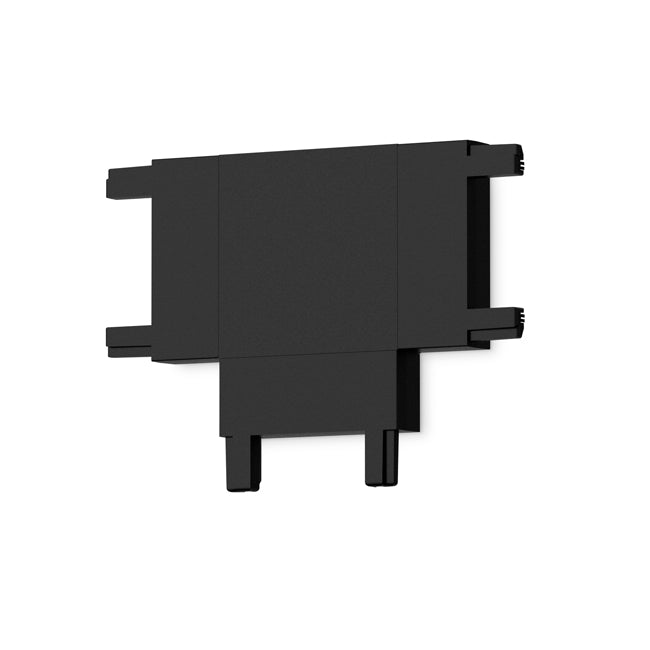 Unión tipo T horizontal para riel magnético ultra slim negro - ARCO0008