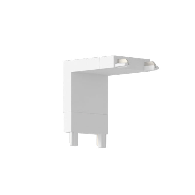 Unión tipo L vertical para riel magnético ultra slim blanco - ARCO0010