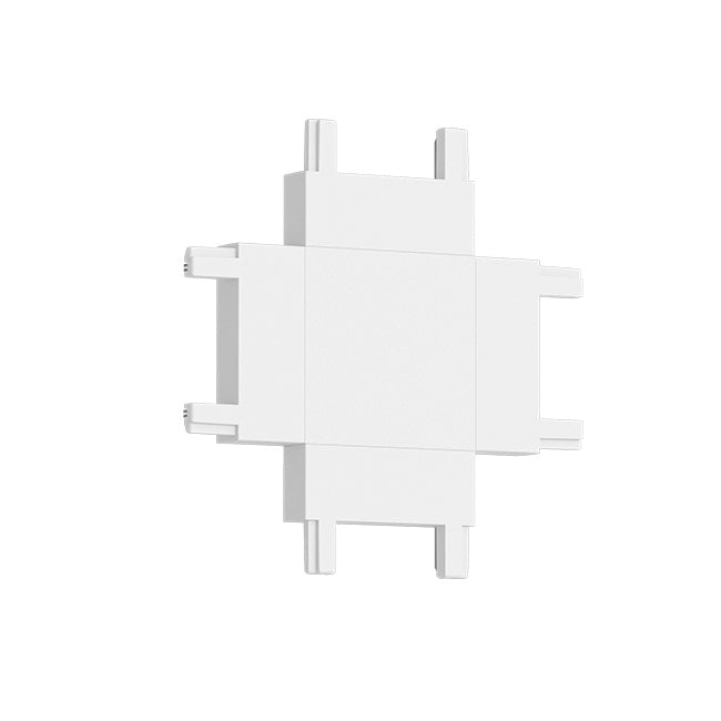 Unión tipo X horizontal para riel magnético ultra slim blanco - ARCO0011