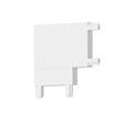 Unión tipo L horizontal para riel magnético ultra slim blanco - ARCO0013
