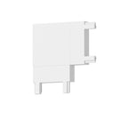 Unión tipo L horizontal para riel magnético ultra slim blanco - ARCO0013