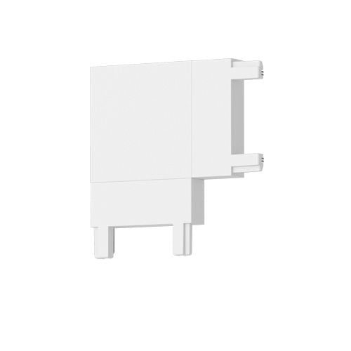 Unión tipo L horizontal para riel magnético ultra slim blanco - ARCO0013