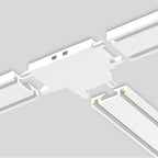 Unión tipo T horizontal para riel magnético ultra slim blanco - ARCO0014