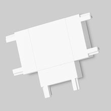Cargar imagen en el visor de la galería, Unión tipo T horizontal para riel magnético ultra slim blanco - ARCO0014
