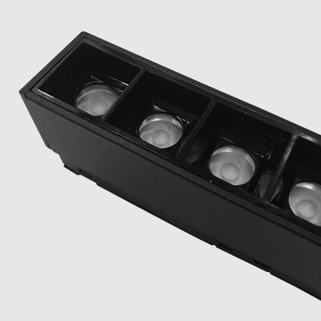 Foco metal negro para riel magnético LED 6W 48V - TDFO0008