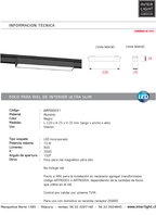 Foco fijo magnético ultra slim negro LED 10W TUYA - ARFO0031