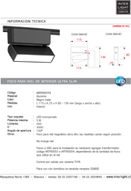 Foco dirigible magnético ultra slim negro LED 5W TUYA - ARFO0035