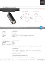 Foco dirigible magnético ultra slim negro LED 9W TUYA - ARFO0038