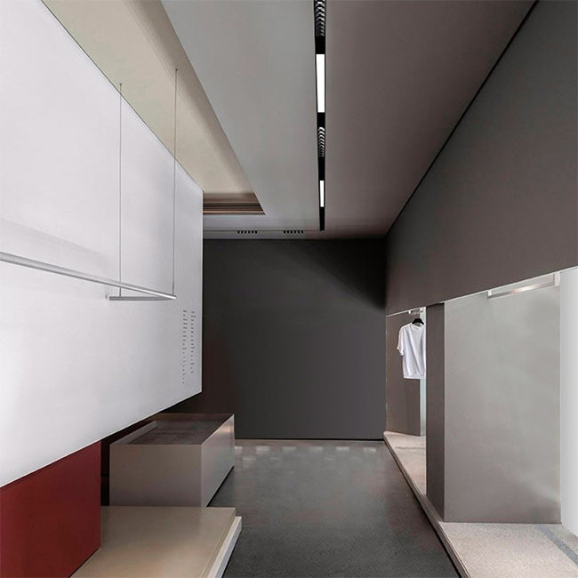 Foco metal negro para riel magnético LED 24W - ARFO0057