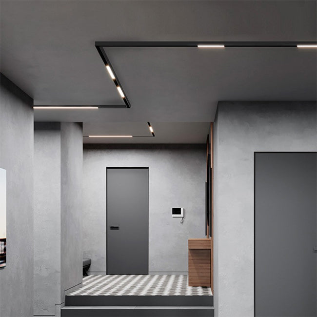 Foco metal negro para riel magnético LED 48W - ARFO0058