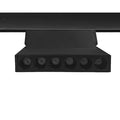 Foco dirigible magnético para riel aluminio negro LED 6W - ARFO0059