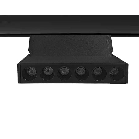Foco dirigible magnético para riel aluminio negro LED 6W - ARFO0059