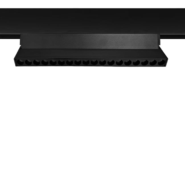 Foco dirigible aluminio para riel magnético negro LED 18W - ARFO0061