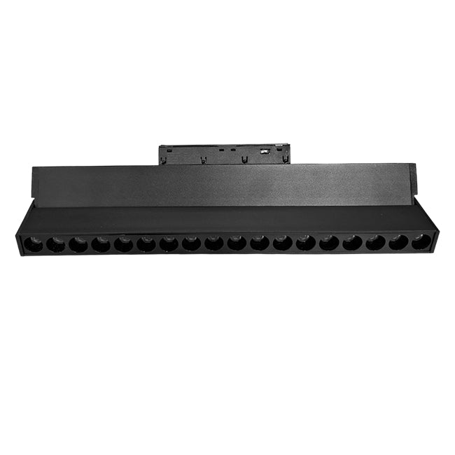 Foco dirigible aluminio para riel magnético negro LED 18W - ARFO0061