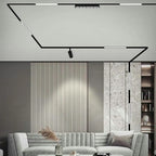 Foco dirigible aluminio para riel magnético negro LED 18W - ARFO0061