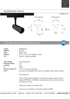 Foco dirigible magnético ultra slim negro angulo ajustable LED 7W TUYA - ARFO0070