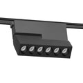 Foco abatible aluminio negro para riel magnetico SLIM 11,5cm  LED 10W TUYA - ARFO0074