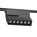 Foco abatible aluminio negro para riel magnetico SLIM 11,5cm  LED 10W TUYA - ARFO0074