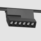Foco abatible aluminio negro para riel magnetico SLIM 11,5cm  LED 10W TUYA - ARFO0074