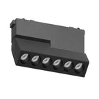 Foco abatible aluminio negro para riel magnetico SLIM 11,5cm  LED 10W TUYA - ARFO0074