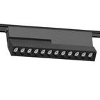 Foco abatible aluminio negro para riel magnetico SLIM 22cm 48v LED 20W TUYA - ARFO0075