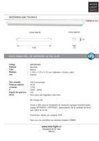 Foco fijo magnético ultra slim Blanco LED 30W TUYA - ARFO0080