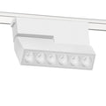 Foco abatible aluminio blanco para riel magnetico SLIM 11,5cm  LED 10W TUYA - ARFO0083