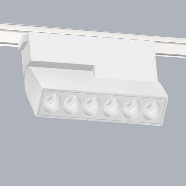 Foco abatible aluminio blanco para riel magnetico SLIM 11,5cm  LED 10W TUYA - ARFO0083