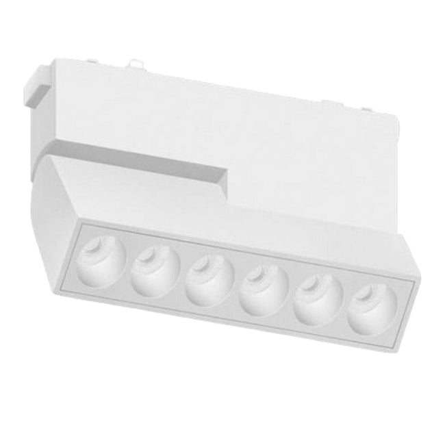 Foco abatible aluminio blanco para riel magnetico SLIM 11,5cm  LED 10W TUYA - ARFO0083