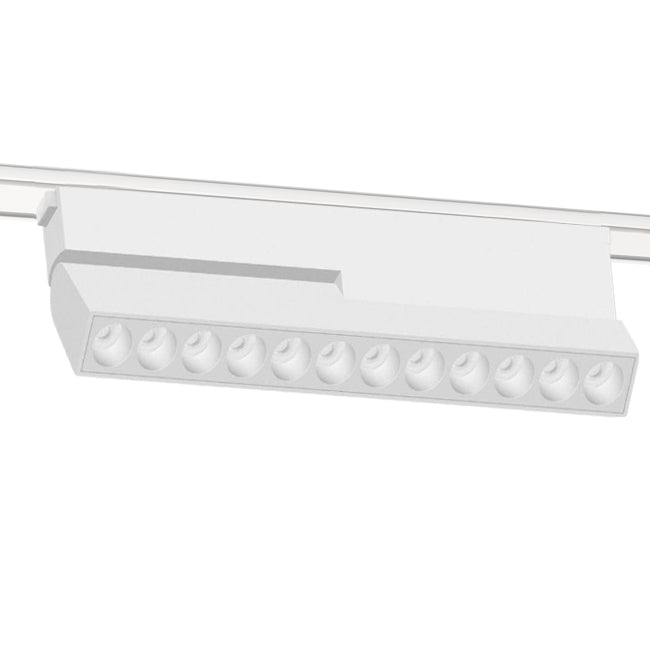 Foco abatible aluminio blanco para riel magnético SLIM 22cm 48v LED 20W TUYA - ARFO0084