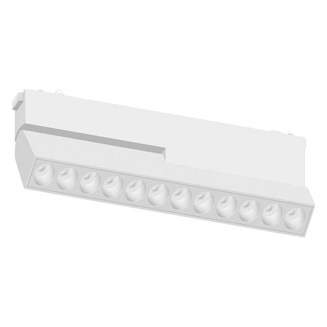 Foco abatible aluminio blanco para riel magnético SLIM 22cm 48v LED 20W TUYA - ARFO0084