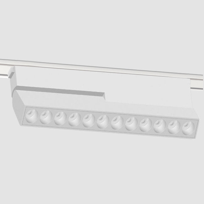 Foco abatible aluminio blanco para riel magnético SLIM 22cm 48v LED 20W TUYA - ARFO0084