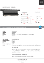 Cargar imagen en el visor de la galería, Foco dirigible magnético ultra slim negro LED 12W TUYA - ARFO0098
