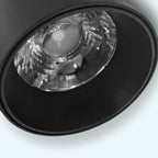 Foco metal negro para riel magnético LED 20W - ARFO0100