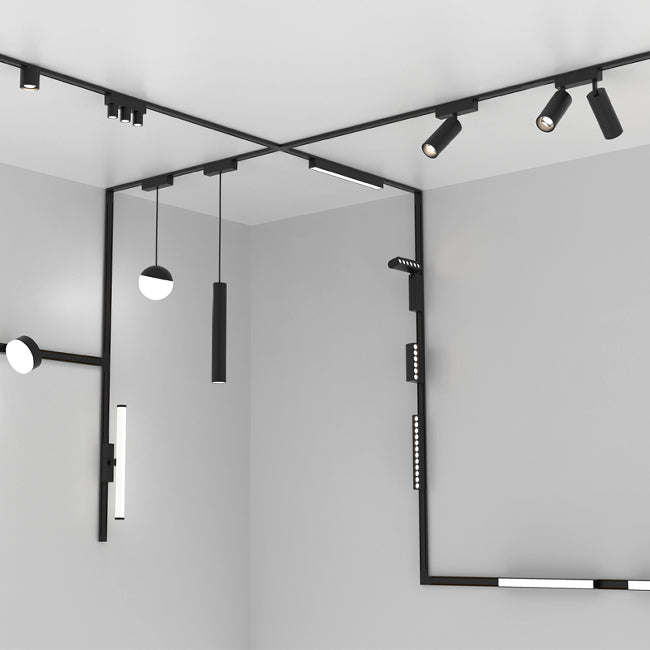 Foco dirigible magnético ultra slim negro agunlo ajustable LED 24W TUYA - ARFO0044