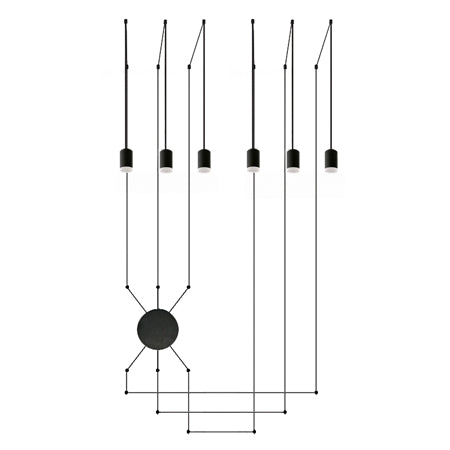 Lámpara colgante de suspensión 6 luces LED 8W - ARLC0004