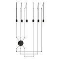 Lámpara colgante de suspensión 6 luces LED 8W - ARLC0004