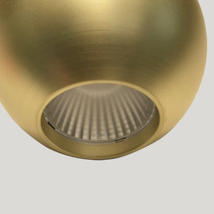 Lámpara colgante para riel magnético ultra slim aluminio oro LED 4.5W