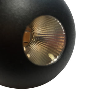 Lámpara colgante para riel magnético ultra slim aluminio negro Ø5x1,53 cm LED 4.5W - ARLC0027