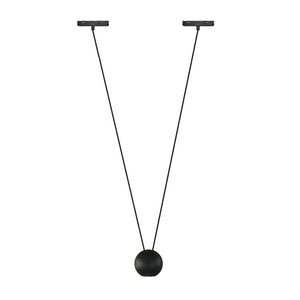 Lámpara colgante para riel magnético aluminio negro Ø8x1,44 cm LED 9.5W - ARLC0015