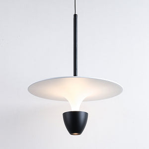 Lámpara colgante metal negro blanco Ø 26 x 35,5 cm LED 12W