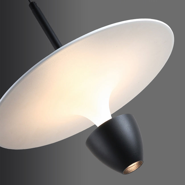 Lámpara colgante metal negro blanco Ø 26 x 35,5 cm LED 12W - ARLC0019