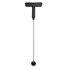 Lámpara colgante para riel magnético ultra slim aluminio negro Ø5x1,53 cm LED 4.5W TUYA - ARLC0027