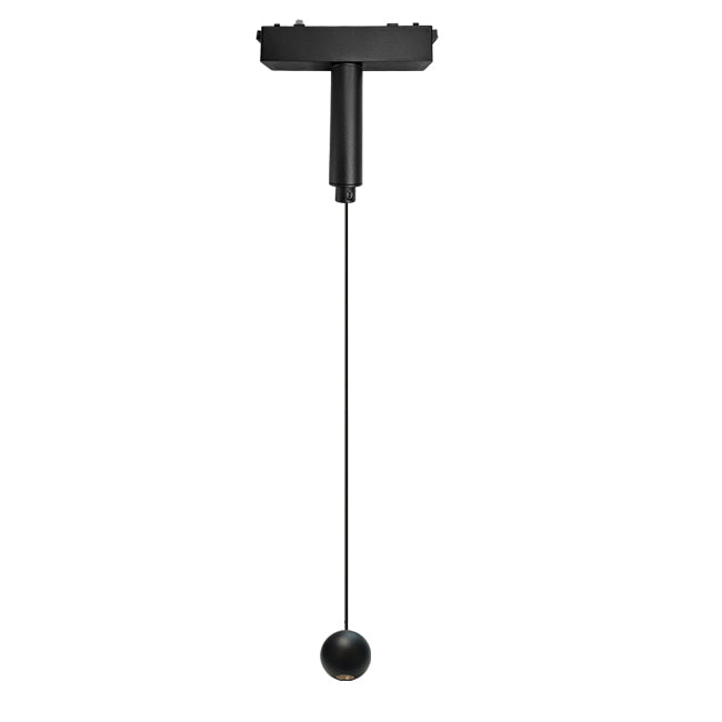 Lámpara colgante para riel magnético ultra slim aluminio negro Ø5x1,53 cm LED 4.5W TUYA - ARLC0027