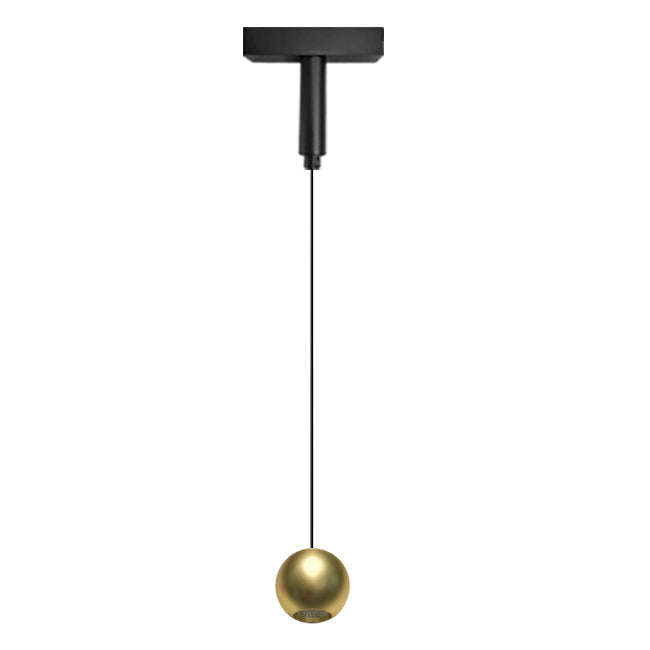 Lámpara colgante para riel magnético ultra slim aluminio oro LED 4.5W
