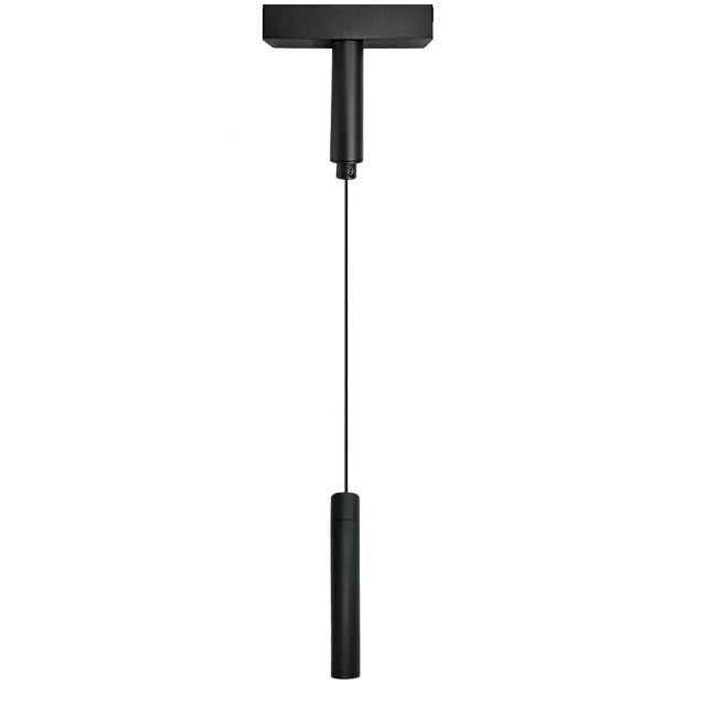 Lámpara colgante para riel magnético ultra slim aluminio negro LED 4.5W - ARLC0030