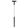 Lámpara colgante para riel magnético ultra slim aluminio acrílico negro Ø3x1,90 cm LED 6W TUYA - ARLC0032